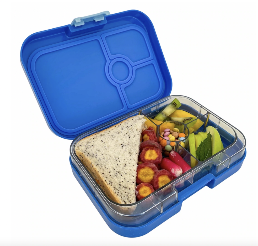 Leakproof Sandwich Friendly Bento Box - Yumbox Panino True Blue (Shark