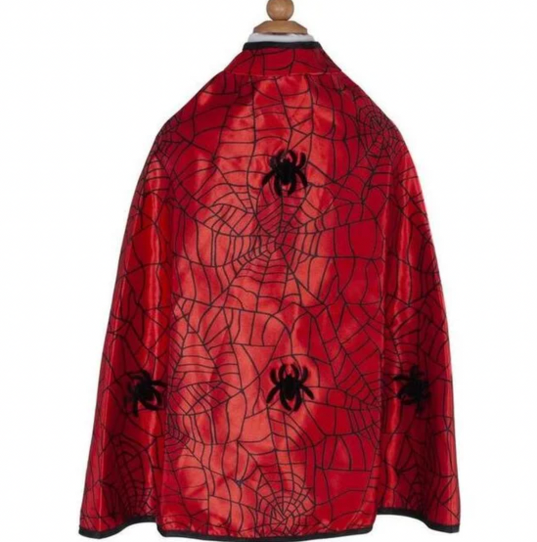 Great Pretenders Reversible Spider Bat Cape & Mask Size 4-6 Years