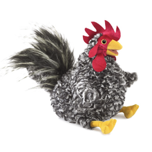 Load image into Gallery viewer, Folkmanis Barred Rock Rooster Puppet
