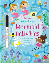 Load image into Gallery viewer, Usborne Wipe-Clean Mermaid Activities Paperback Book
