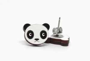 Unpossible Cuts Panda Earrings