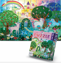 Load image into Gallery viewer, Crocodile Creek Sparkling Unicorn Puzzle 60 Pieces 4+
