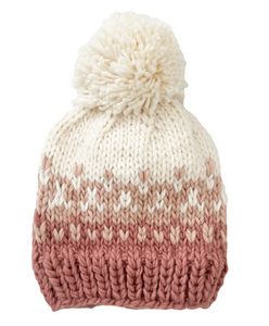 The Blueberry Hill Nell Stripe Hat Rose/Blush Kids and Baby Hat