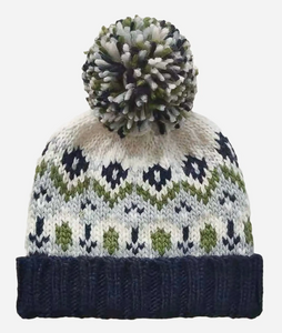 The Blueberry Hill Fairisle Knit Hat Navy Baby and Kids Hat