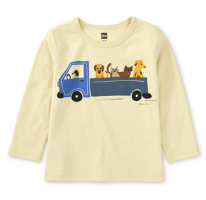 Tea Collection Animal Truck Baby Graphic Tee Hay