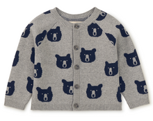 Load image into Gallery viewer, Tea Collection Iconic Baby Cardigan Baby Bears
