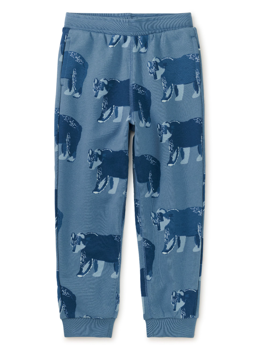 Tea Collection Going Places Joggers Bushy Bear In Coronet Blue