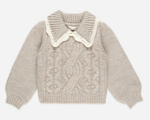 Rylee + Cru Alice Sweater Heathered Sand