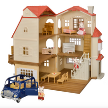 Load image into Gallery viewer, Calico Critters Red Roof Grand Mansion Gift Set
