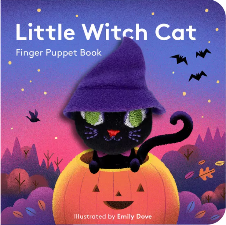 Little Witch Cat Finger Puppet Book