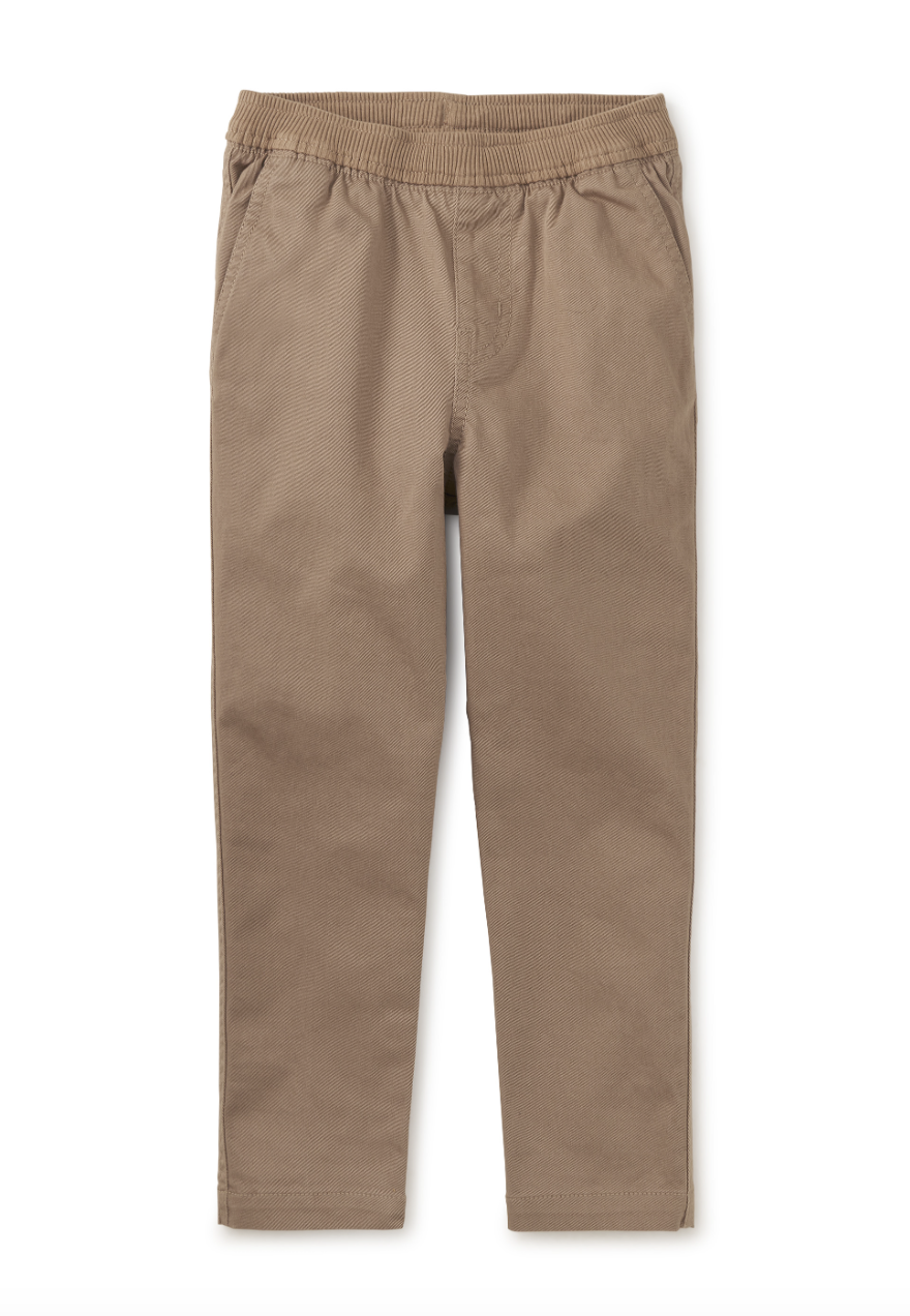 Tea Collection Timeless Stretch Twill Pants Cappuccino