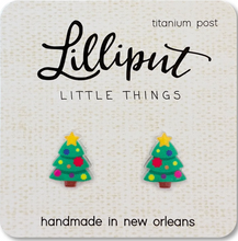 Load image into Gallery viewer, Lilliput Little Things Christmas Tree Earrings
