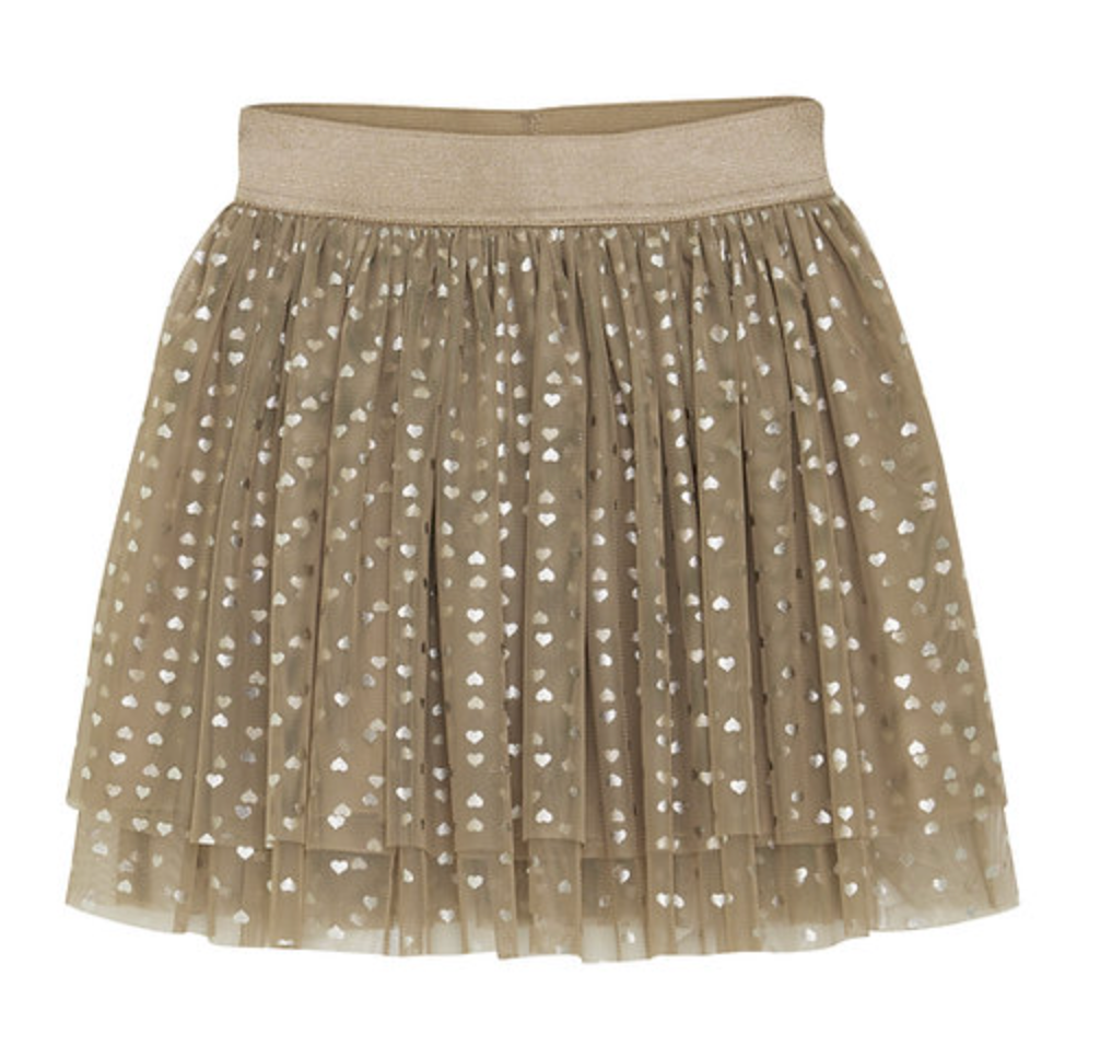 Minymo Gold Heart Skirt