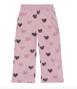 Minymo Heart Lavender Bell Pants