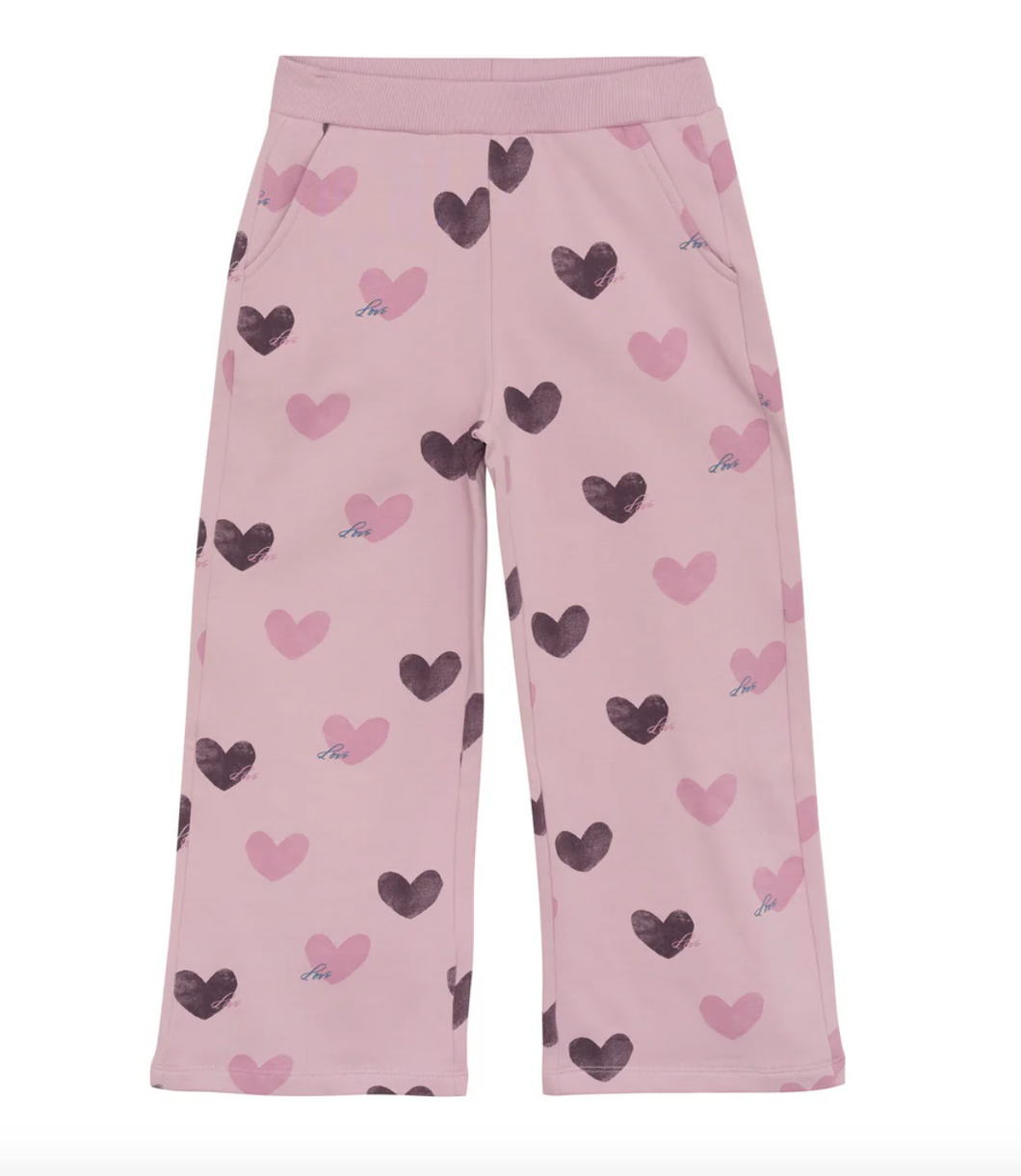 Minymo Heart Lavender Bell Pants