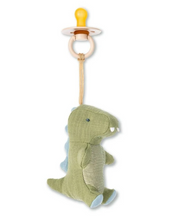 Load image into Gallery viewer, Itzy Ritzy Bitzy Pal Natural Rubber Pacifier &amp; Lovey Dino
