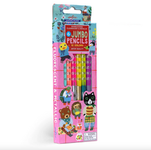 Eeboo Sweet Celebration 6 Jumbo Color Pencils