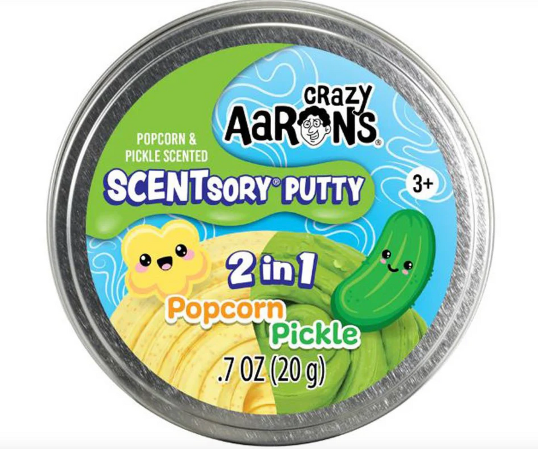 Crazy Aaron's  SCENTsory Putty 2 in 1 Popcorn & Pickle