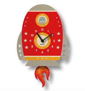 Popclox Rocket Pendulum Clock