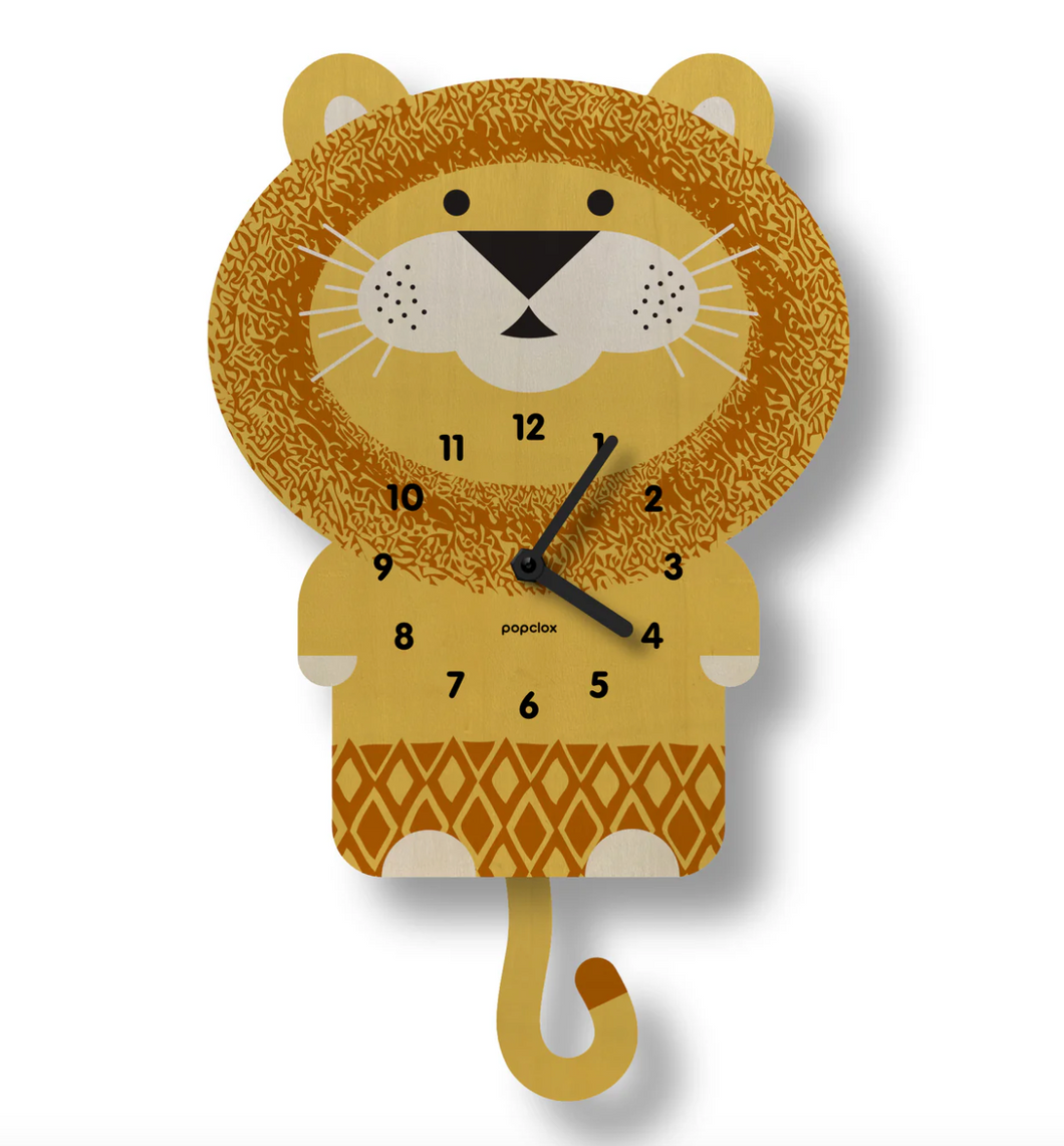 Popclox Lion Pendulum Clock