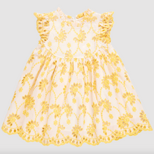 Load image into Gallery viewer, Pink Chicken Girls Cynthia Dress Bright Yellow Eyelet
