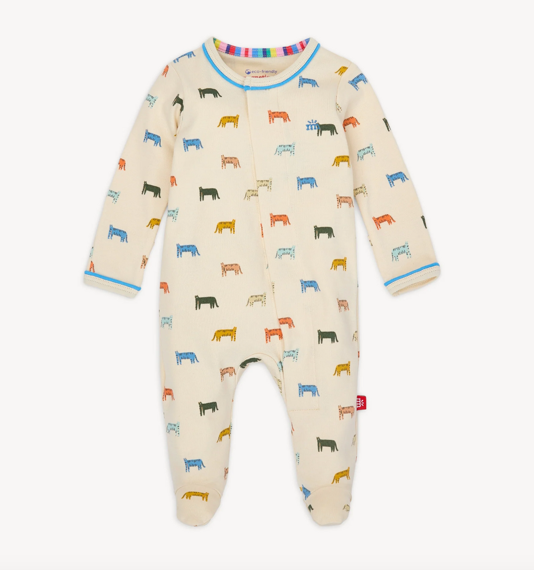 Magnetic Me Le Tigre Magnetic Organic Cotton Footie