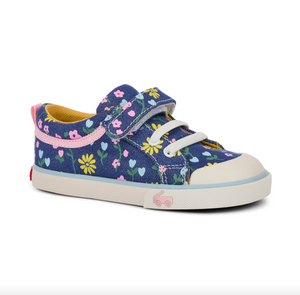 See Kai Run Kristin Blue Denim Floral