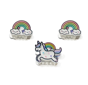 Great Pretenders Unicorn Rainbow Mini Hair Clips