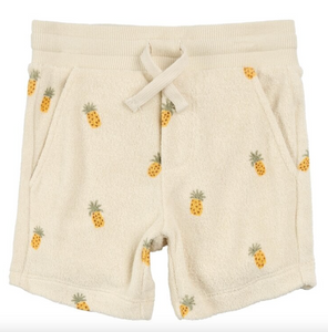 Miles The Label Kids Beige Pineapple shorts