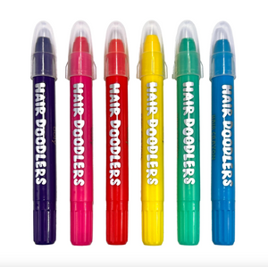 Ooly Hair Doodlers Hair Crayons Set Of 6 Colors