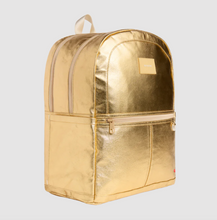 Load image into Gallery viewer, State Bags Metallic Kane Kids Double Pocket Large Gold Backpack
