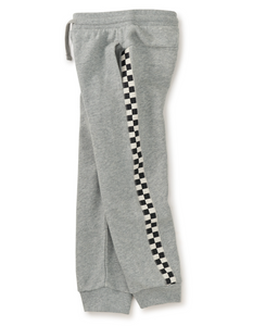 Tea Collection Stripe Out Joggers Med Heather Grey