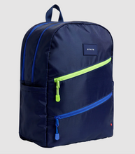 Load image into Gallery viewer, State Bags Ripstop Kane Kids Large Navy Diagonal Zipper
