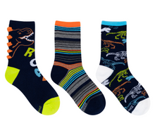 Load image into Gallery viewer, Robeez Roaring Dino Crew Socks
