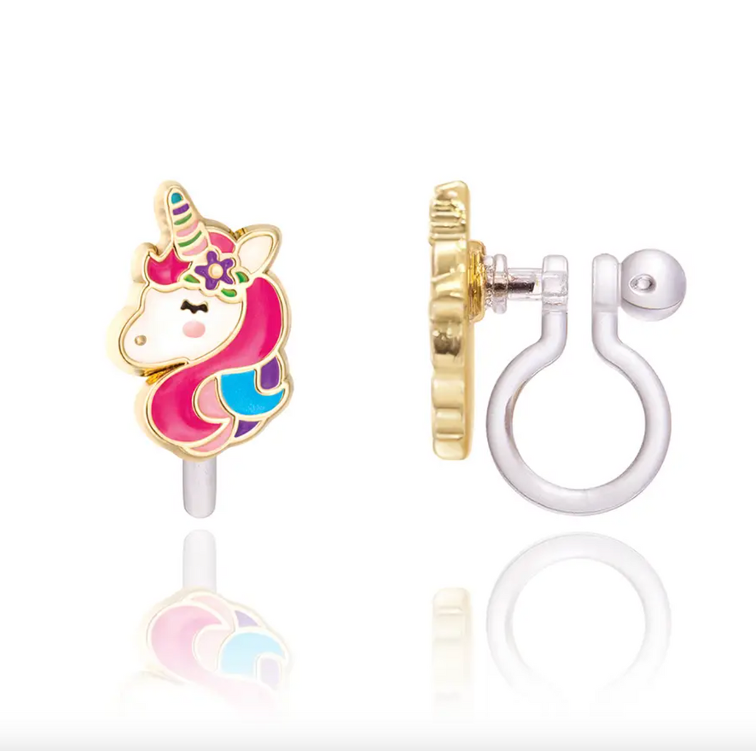 Girl Nation Clip On Cutie Earrings - Unicorn Dreams