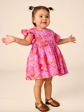 Load image into Gallery viewer, Tea Collection Ruffle Sleeve Baby Dress Set Brazilian Painted Floral
