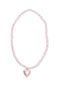 Great Pretenders Pink Pearl Heart Necklace