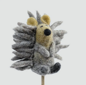 The Winding Road Felt Finger Puppet Hedgehog