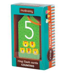 Mudpuppy Ring Flash Cards Counting
